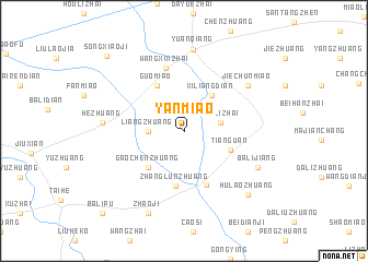 map of Yanmiao