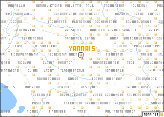 map of Yannais