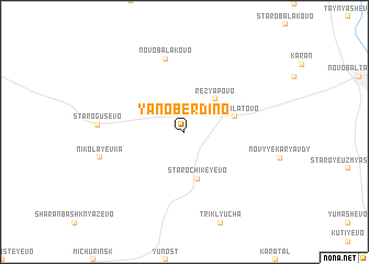 map of Yanoberdino