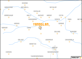 map of Yanoğlan