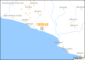 map of Yanoke