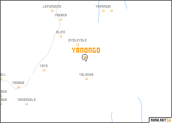 map of Yanongo