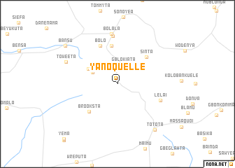 map of Yanoquelle
