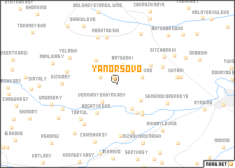 map of Yanorsovo