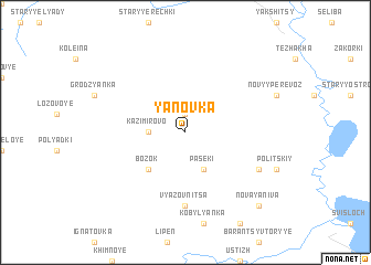 map of Yanovka