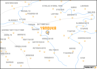 map of Yanovka