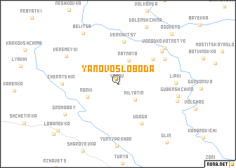 map of Yanovo-Sloboda