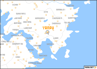 map of Yanpu