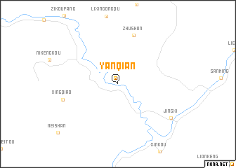 map of Yanqian