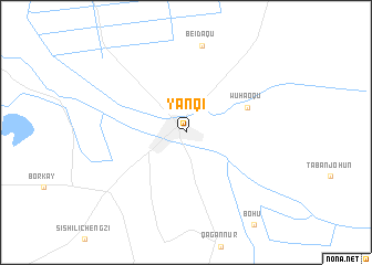 map of Yanqi