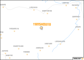 map of Yanshouxu