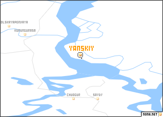 map of Yanskiy