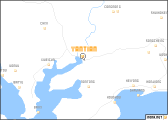 map of Yantian