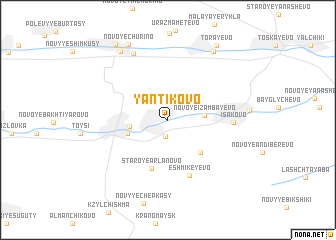 map of Yantikovo