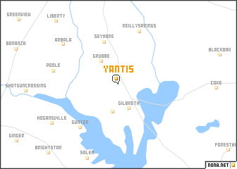 map of Yantis