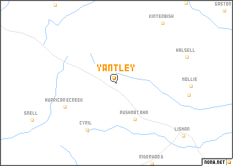 map of Yantley