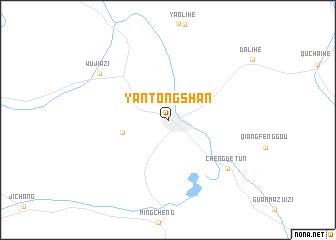 map of Yantongshan