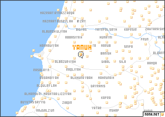 map of Yānūḩ