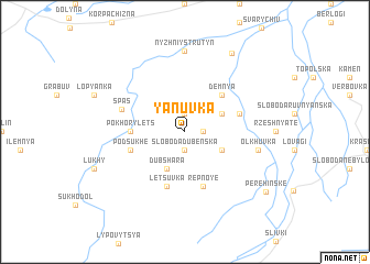 map of Yanuvka