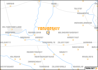 map of Yanvarskiy