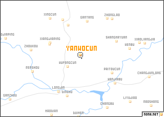 map of Yanwocun