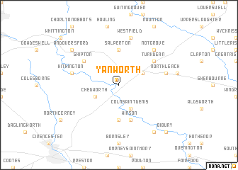 map of Yanworth