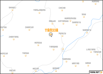 map of Yanxia