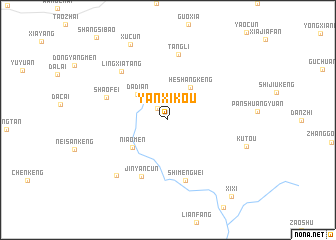 map of Yanxikou