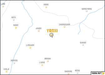 map of Yanxi
