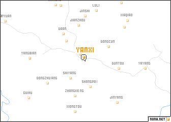 map of Yanxi