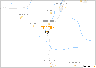 map of Yanygh