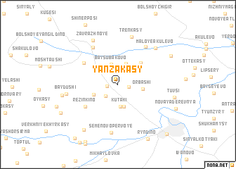 map of Yanzakasy