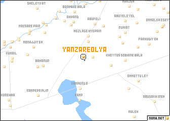 map of Yanzār-e ‘Olyā