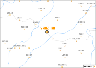 map of Yanzhai
