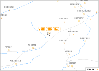 map of Yanzhangzi