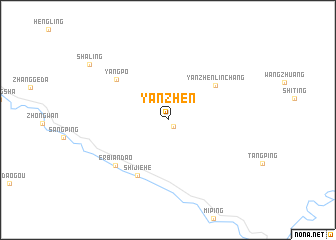 map of Yanzhen