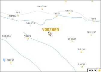 map of Yanzhen