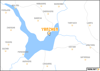 map of Yanzhen