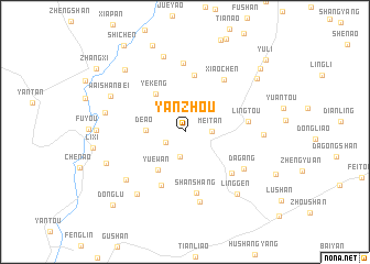 map of Yanzhou