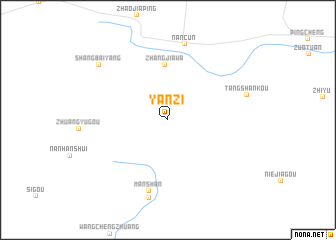 map of Yanzi