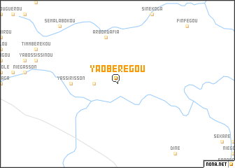 map of Yaobérégou