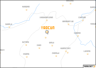 map of Yaocun