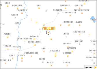 map of Yaocun