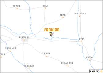 map of Yaodian