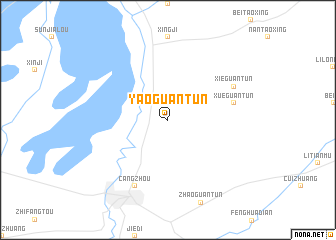 map of Yaoguantun
