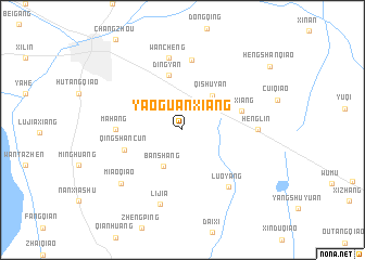 map of Yaoguanxiang