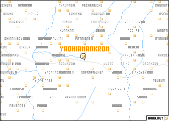 map of Yaohiamankrom