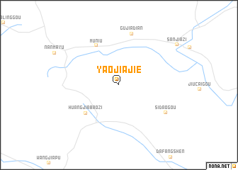 map of Yaojiajie