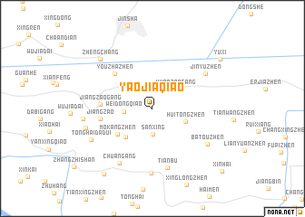 map of Yaojiaqiao