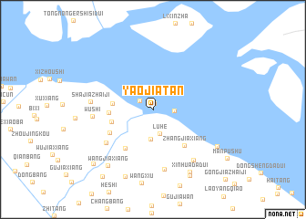 map of Yaojiatan